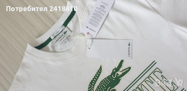 Lacoste Cotton Regular Fit  Unisex Size XS НОВО! ОРИГИНАЛНА Унисекс Тениска!, снимка 6 - Тениски - 53921677