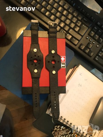 естестведна кожа размер 20мм 19мм модел гривна, снимка 2 - Каишки за часовници - 42447818