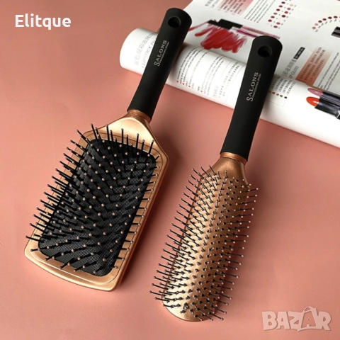 Антистатична четка за коса за изпрвяне и лесно разресване