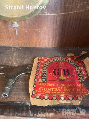 Часовник Gustav Backer, снимка 5 - Антикварни и старинни предмети - 52263073