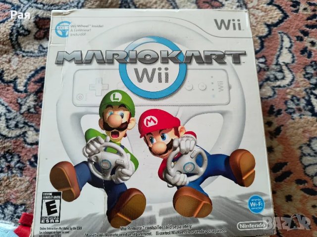 Оригинален волан за Mario Kart Racing от 2 броя за Nintendo Wii + КУТИЯ