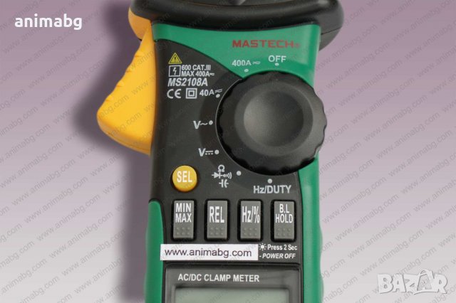 ANIMABG Амперклещи за прав и променлив ток MS2108А, снимка 3 - Друга електроника - 37029947