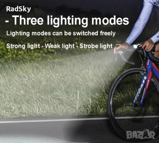 Фар за колело с клаксон, зарежда се от слънцето, свети силно, свири още по-силно и плаши котките, снимка 10 - Велосипеди - 51089502