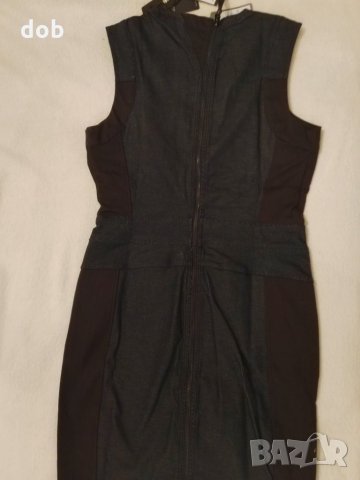 Нова рокля G-STAR Lynn Navy Slim Dress оригинал, снимка 7 - Рокли - 29593687