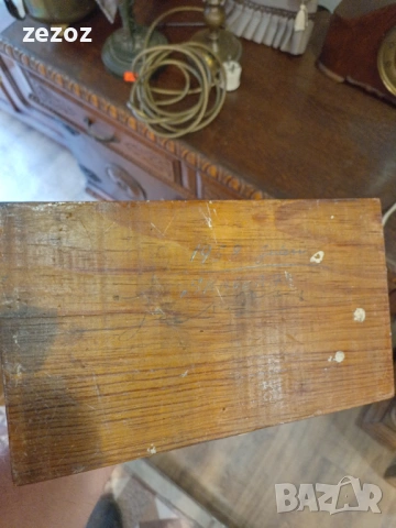 Лампа ретро дърво-1958г., снимка 11 - Настолни лампи - 53364641