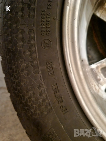 215/65/R16 Зимна Гума (Continental) с джанта, снимка 2 - Гуми и джанти - 52439222