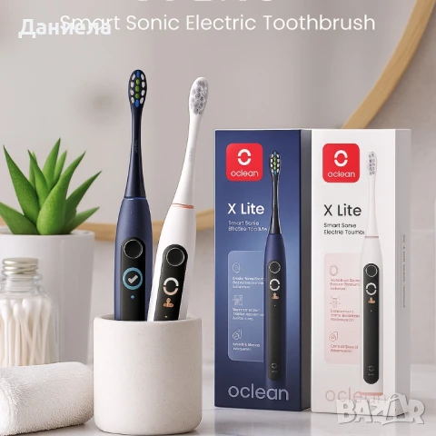 Електрическа четка за зъби Oclean X Lite 20, 1 бpой накрайник, 5 режима, снимка 5 - Други - 51369248
