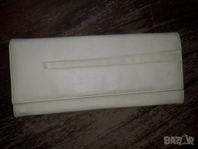 Ретро бяла дамска чанта плик , снимка 3 - Чанти - 29698119