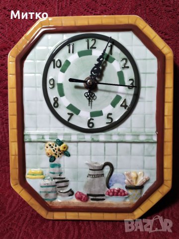 Стар немски порцеланов часовник, снимка 1 - Антикварни и старинни предмети - 32161435