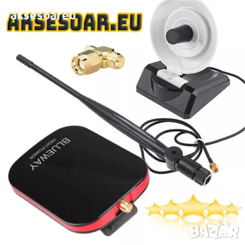 Антенена усилвател с дълъг обхват на прихващане на интернет сигнал 2000mW Wifi USB разбиване пароли