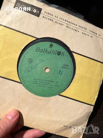 Малка плоча на Балкантон -изпълнения на Кдомпи Тан с орк. Стакато, снимка 2 - Грамофонни плочи - 48829020