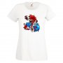 Дамска тениска Mario Zombie VS Sonic Zombie Игра,Изненада,Подарък,Празник,Повод, снимка 4