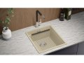 Кухненска Мивка от гранит модел Прага 45 Премиум 410 x 470 мм - бежова, снимка 2