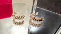 CARTIER Clash de Cartier Rose Gold Hoop Дамски Обеци, снимка 1