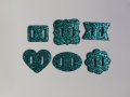 Елементи от гумена хартия EVA 6 бр катарама скрапбук декорация 