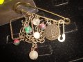 АРТ МЕСИНГОВА БРОШКА с ВИСУЛКИ КАМЪНИ КРИСТАЛИ и ДЪРВОТО на ЖИВОТА ИГЛА 14203, снимка 5