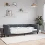 vidaXL Кушетка, тъмносиво, 90x200 см, кадифе, снимка 2