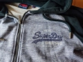 Оригинален суитчър худи яке сив Супердрай Superdry качулка цип Хл/Л, снимка 3