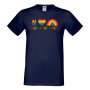Мъжка тениска Peace Love Pride 1 multicolor Прайд,Празник.Повод,Изненада, снимка 1