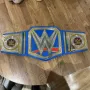 Шампионски пояс WWE Championship световната титла в кеча Mattel детски belt колан Universal Blue, снимка 1