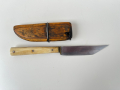 Стар нож с кокалена дръжка и кания. №2211, снимка 5
