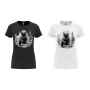 Нова дамска тениска с Мечка, в бял или черен цвят, снимка 1