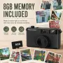 Maxmango D53 – Ретро цифров фотоапарат без екран, 4 филтъра и 8GB SD карта, снимка 4