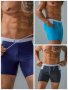 Мъжки плувни шорти със средна дължина със странични джобове, 3цвята - 023