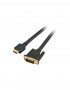 Кабел DVI към HDMI 2м VCom SS001229 Черен, Cable DVI 24+1 to HDMI Full HD M/M