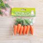 3490 Мини моркови за декорация, 6 броя в пакет, снимка 2