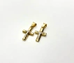 2 броя еднакви! Златни Кръстчета - 1,20 грама/двете/, 14К (проба 585), снимка 1