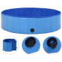 vidaXL Сгъваем басейн за кучета, син, 120x30 см, PVC(SKU:170826, снимка 1 - Басейни и аксесоари - 44599802
