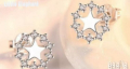 Sale Сребърни обеци колекция"Curcle stars кристали,white/нови, снимка 1 - Колиета, медальони, синджири - 44558903