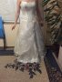 Сватбена,Булчинска(бална) рокля цвят шампанско, снимка 2