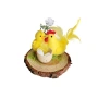 6527 Мини украса за Великден на дървена поставка, 8.5 см, снимка 1