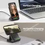 TMKUHOR 15W Qi безжично зарядно с магнитна стойка (поставка) за iPhone и Samsung, снимка 7