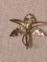 Винтидж сребърна брошка с цвете, снимка 2