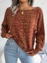 Дамски цветен плетен пуловер с дълъг ръкав и отворени рамена, 3цвята - 023, снимка 8