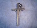 СТАРО ПОСРЕБРЕНО РАЗПЯТИЕ НАГРЪДНО КРЪСТЧЕ 32011, снимка 5