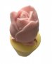 гигант 3D роза в цилиндър силиконова форма молд украса фондан тесто свещ гипс сапун гипс свещ