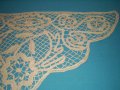 Стар  мотив-  покривка брюкселска дантела, снимка 3