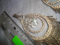 СТАРИ ПОСРЕБРЕНИ ОБЕЦИ ИНКРУСТИРАНИ с БЛЕСТЯЩИ ЮВЕЛИРНО ФАСЕТИРАНИ СКЪПОЦЕННИ КРИСТАЛИ 20813, снимка 10