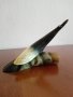 Стара фигура на птица, изработена от рог, снимка 3