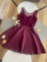 Къса рокля в бордо, снимка 1 - Рокли - 36483405