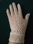 Ръчно плетени ажурени ръкавици  от коприна, снимка 1 - Ръкавици - 37466883