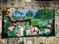 Пано картина гоблен ковьор за стена  кавьор килим 118 см на 58 см !, снимка 1 - Гоблени - 40041138