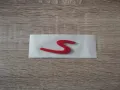 Porsche S червена емблема малък размер, снимка 4