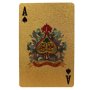 Позлатени карти за игра / 24 карата злато + сертификат, снимка 5
