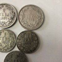 Лот български сребърни монети 1 лев и 2 лева , снимка 5 - Нумизматика и бонистика - 38434445