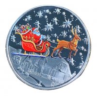 Честита Коледа / Merry Christmas - Silver, снимка 1 - Нумизматика и бонистика - 31323216